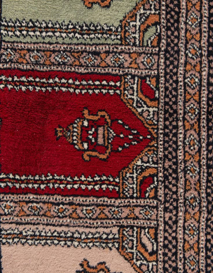 Detail image of  2' 1 x 5' 10  Hand Knotted Lahour Oriental Wool Runner Rug