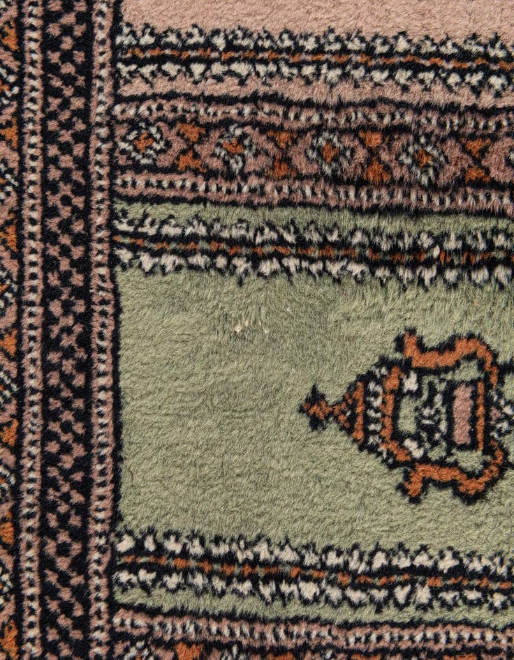 Detail image of  2' 1 x 5' 10  Hand Knotted Lahour Oriental Wool Runner Rug