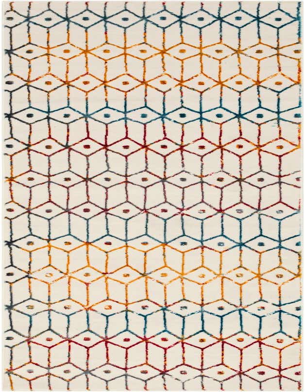 Primary image  3' x 10' Lattice Trellis Runner Rug