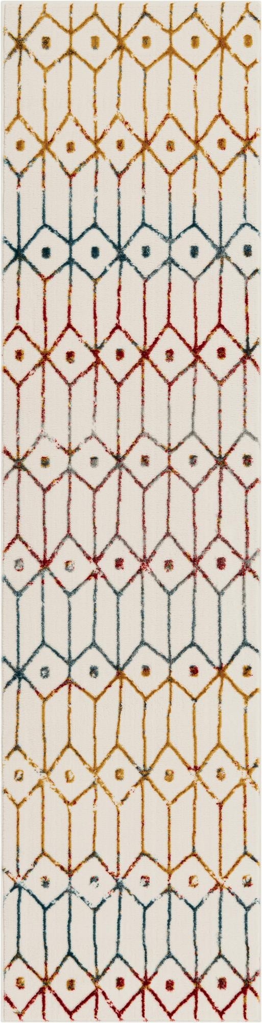  2' x 8' Lattice Trellis Runner Rug