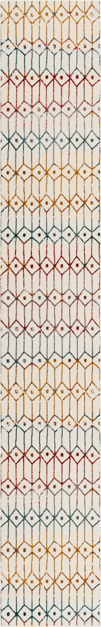  2' 7 x 16' 5 Lattice Trellis Runner Rug