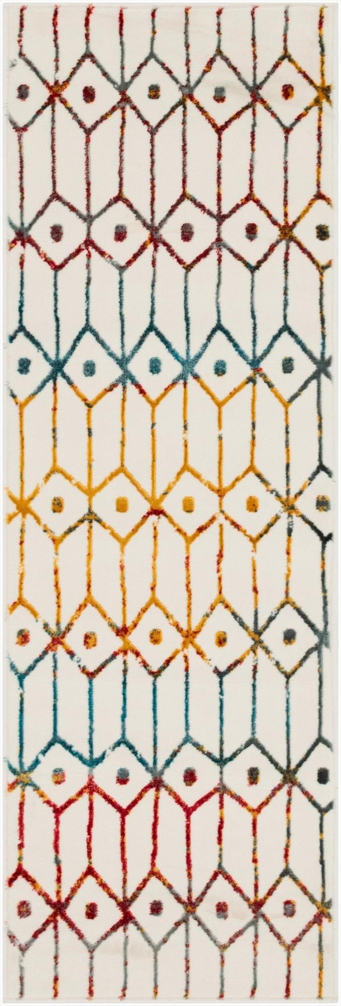  2' x 6' Lattice Trellis Runner Rug