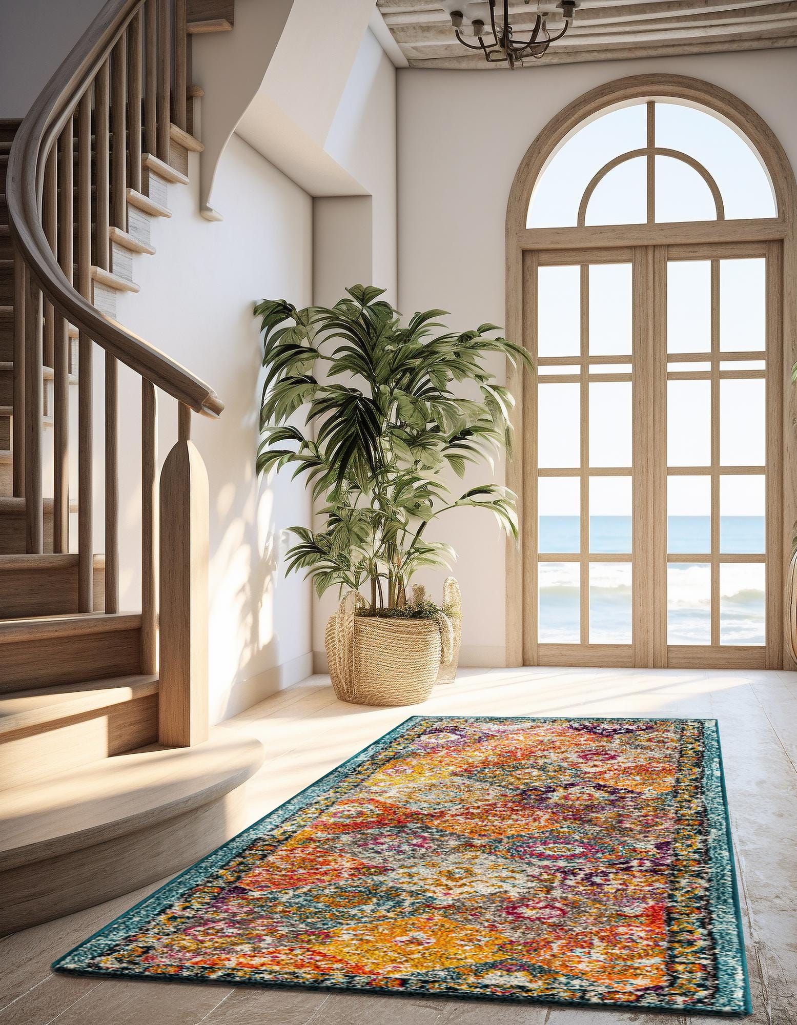 Multicolor 2' 7 x 13' Madeline Runner Rug | Rugs.com