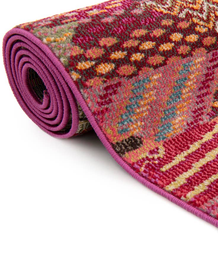 Detail image of  2' 2 x 6' 9  Washable Mesa Runner Rug