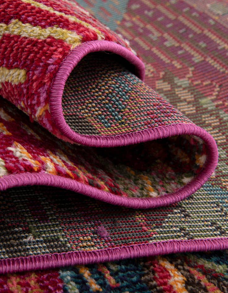 Detail image of  2' 2 x 6' 9  Washable Mesa Runner Rug