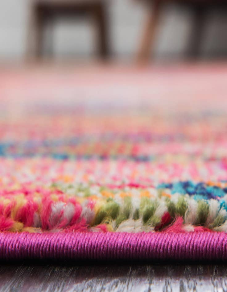 Detail image of  2' 2 x 6' 9  Washable Mesa Runner Rug