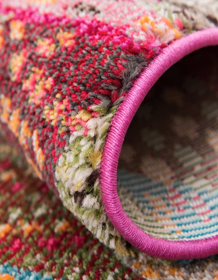 Detail image of  2' 2 x 6' 9  Washable Mesa Runner Rug