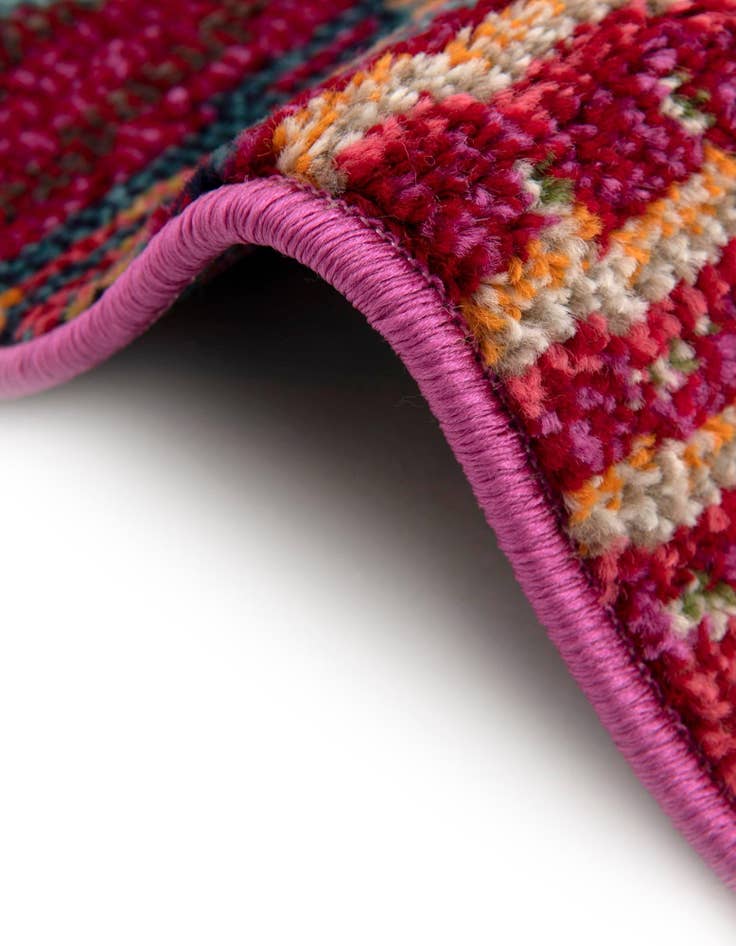 Detail image of  2' 2 x 6' 9  Washable Mesa Runner Rug