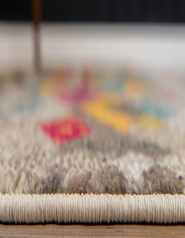 Detail image of  2' 2 x 6' 9  Washable Mesa Runner Rug