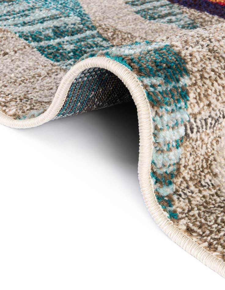 Detail image of  2' 2 x 6' 9  Washable Mesa Runner Rug