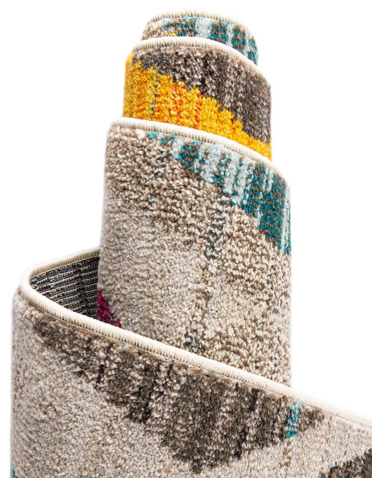 Detail image of  2' 2 x 6' 9  Washable Mesa Runner Rug