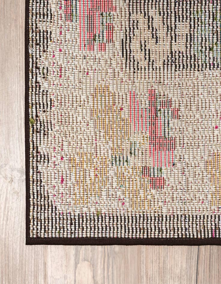 Detail image of  2' 2 x 6' 9  Washable Mesa Runner Rug