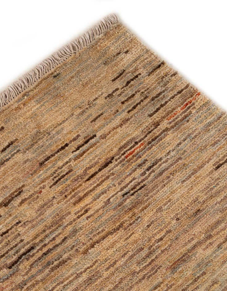 Detail image of  3' 11 x 9'  Hand Knotted Modern Ziegler Runner Rug