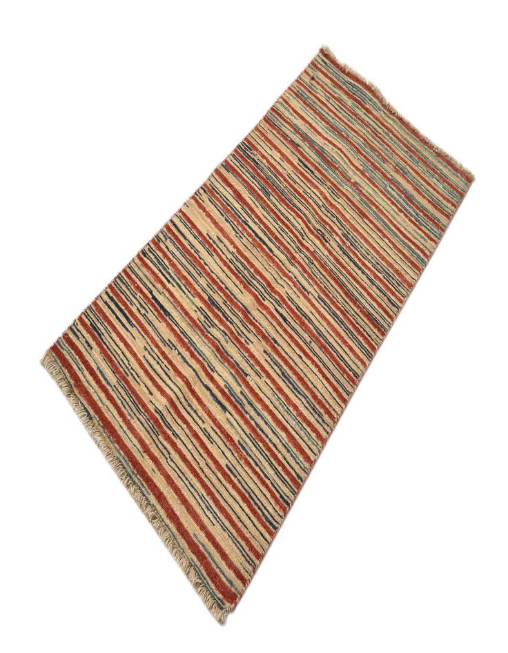 Detail image of  2' 5 x 5' 2  Hand Knotted Modern Ziegler Runner Rug