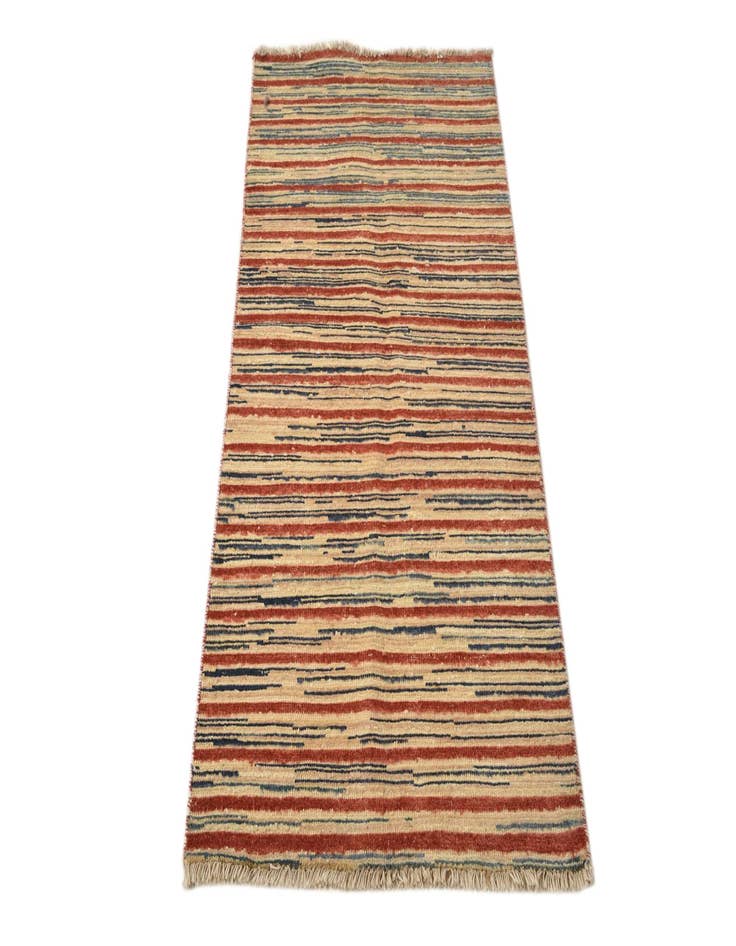 Detail image of  2' 5 x 5' 2  Hand Knotted Modern Ziegler Runner Rug