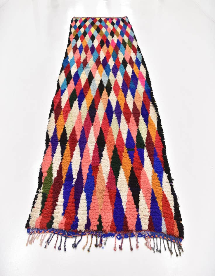 Detail image of  6' x 13' 8  Hand Knotted Moroccan Wool Runner Rug