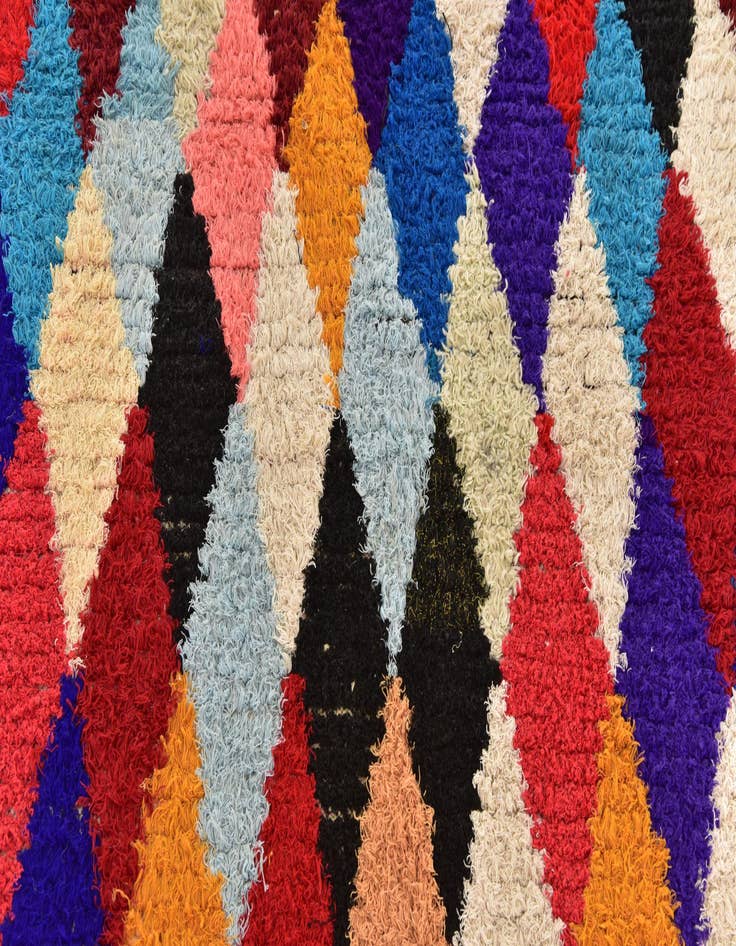 Detail image of  6' x 13' 8  Hand Knotted Moroccan Wool Runner Rug