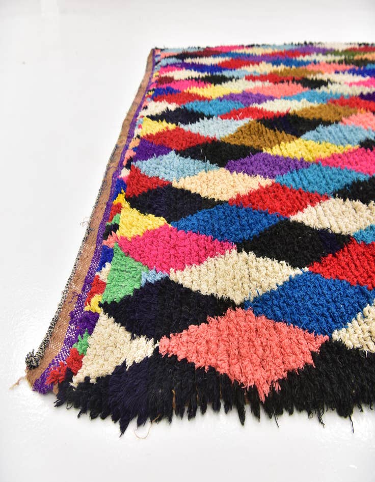 Detail image of  6' x 13' 8  Hand Knotted Moroccan Wool Runner Rug