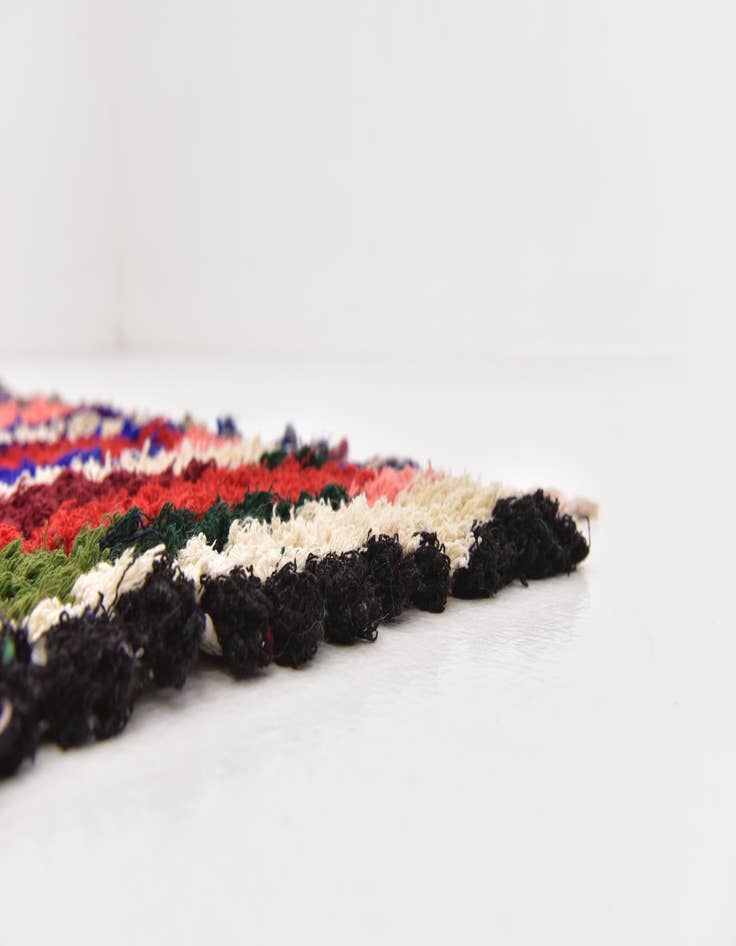 Detail image of  6' x 13' 8  Hand Knotted Moroccan Wool Runner Rug