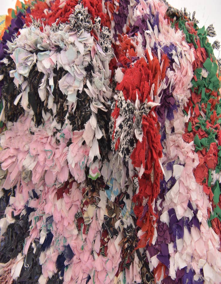 Detail image of  5' 1 x 9' 8  Hand Knotted Moroccan Runner Rug