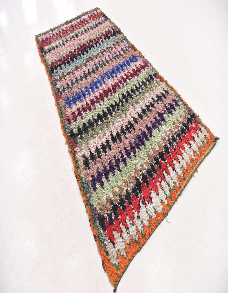 Detail image of  5' 1 x 9' 8  Hand Knotted Moroccan Runner Rug