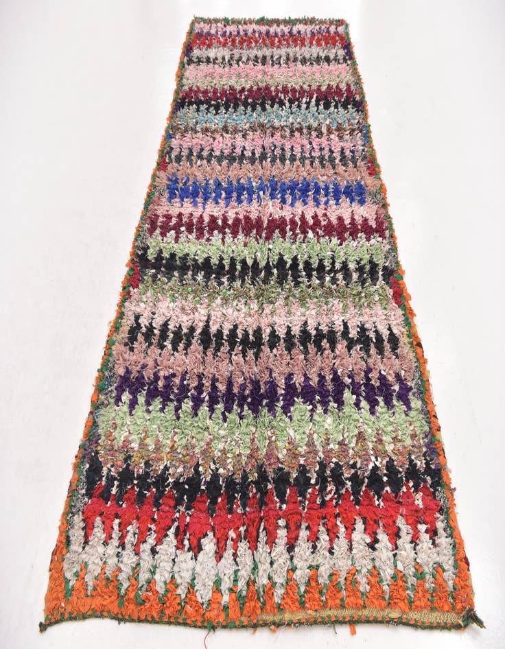 Detail image of  5' 1 x 9' 8  Hand Knotted Moroccan Runner Rug