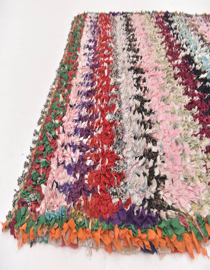 Detail image of  5' 1 x 9' 8  Hand Knotted Moroccan Runner Rug