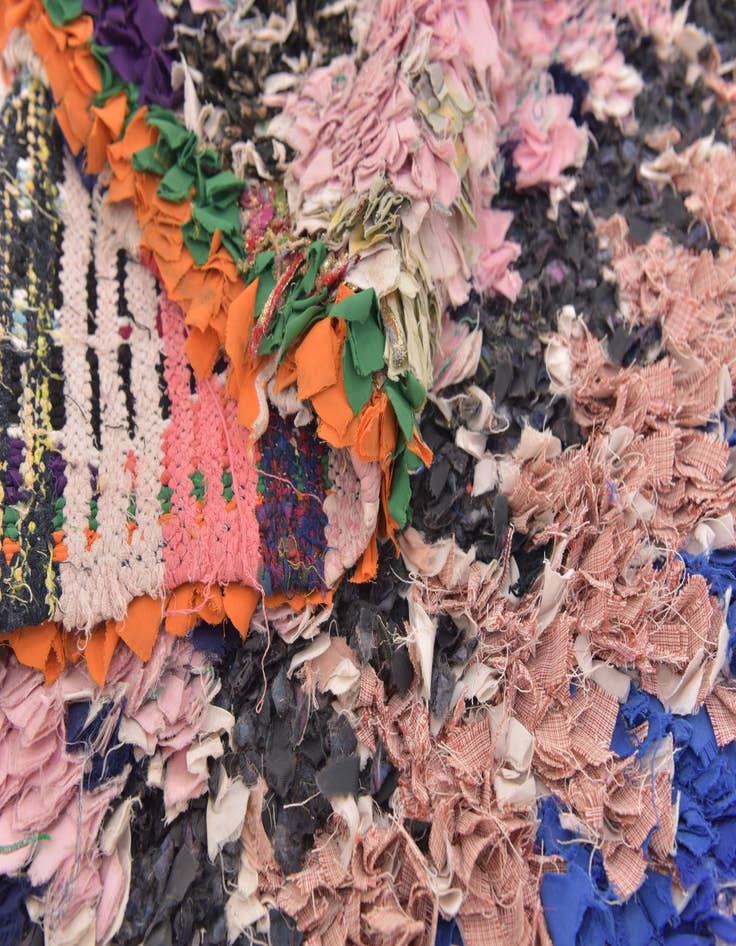 Detail image of  5' 1 x 9' 8  Hand Knotted Moroccan Runner Rug