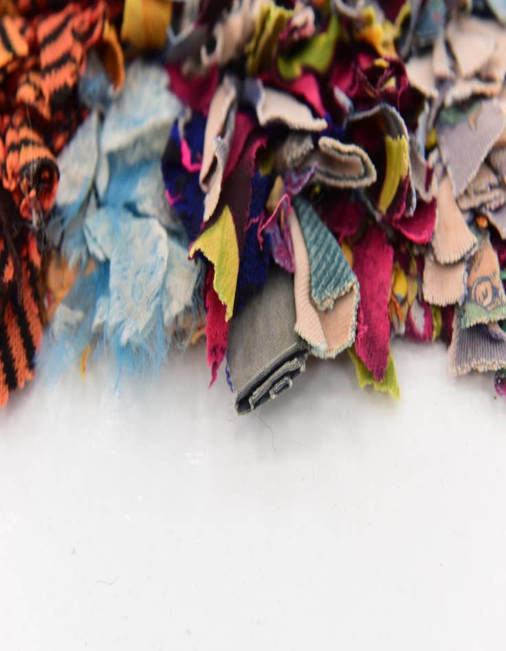 Detail image of  4' 5 x 9'  Hand Knotted Moroccan Wool Runner Rug