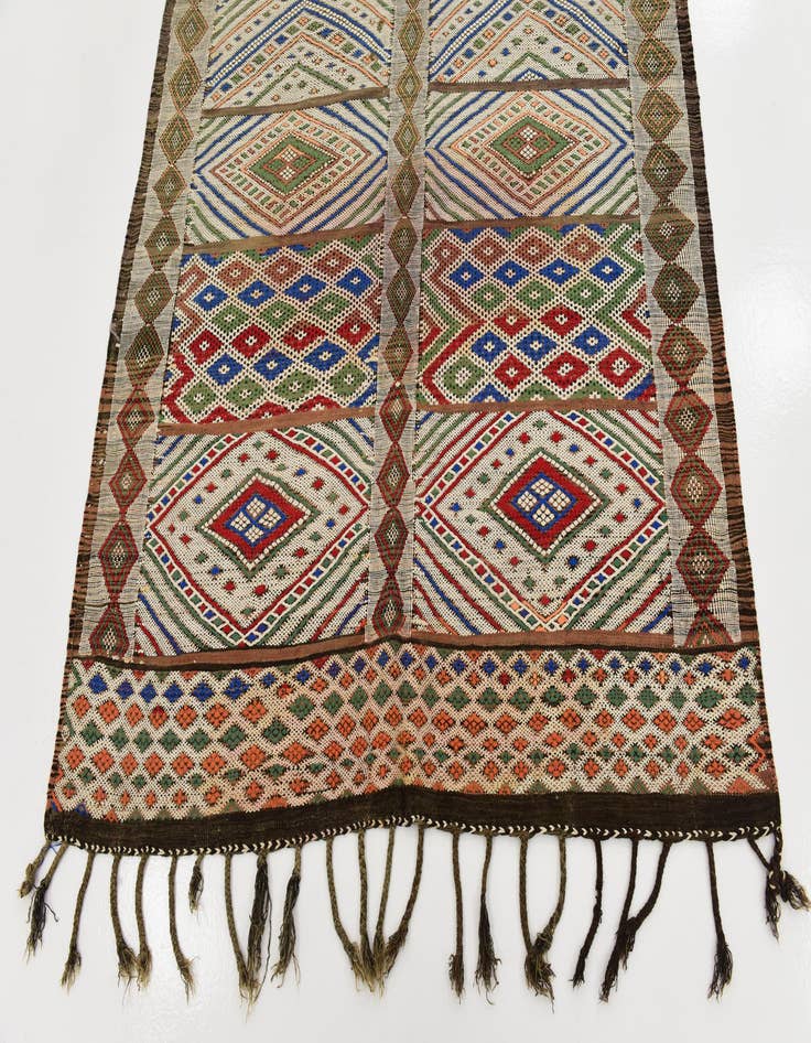 Detail image of  5' 10 x 14' 10  Hand Knotted Moroccan Wool Runner Rug