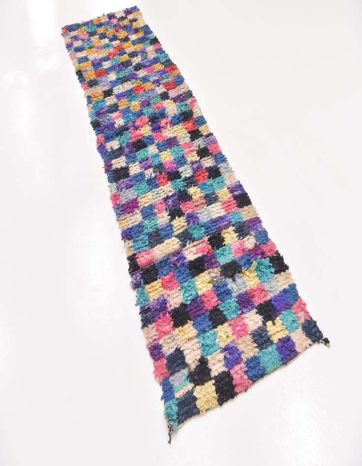 Detail image of  2' 10 x 11' 3  Hand Knotted Moroccan Runner Rug