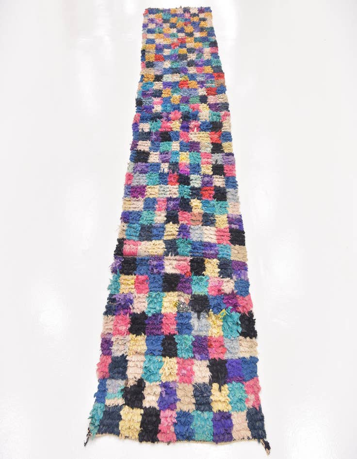 Detail image of  2' 10 x 11' 3  Hand Knotted Moroccan Runner Rug