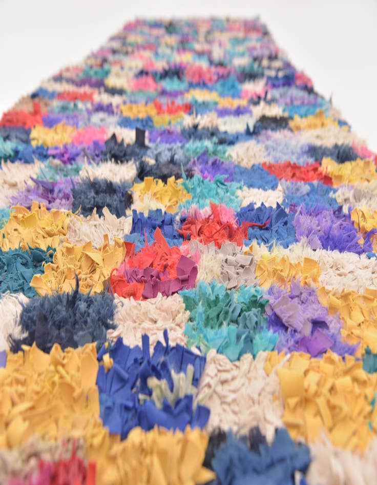 Detail image of  2' 10 x 11' 3  Hand Knotted Moroccan Runner Rug