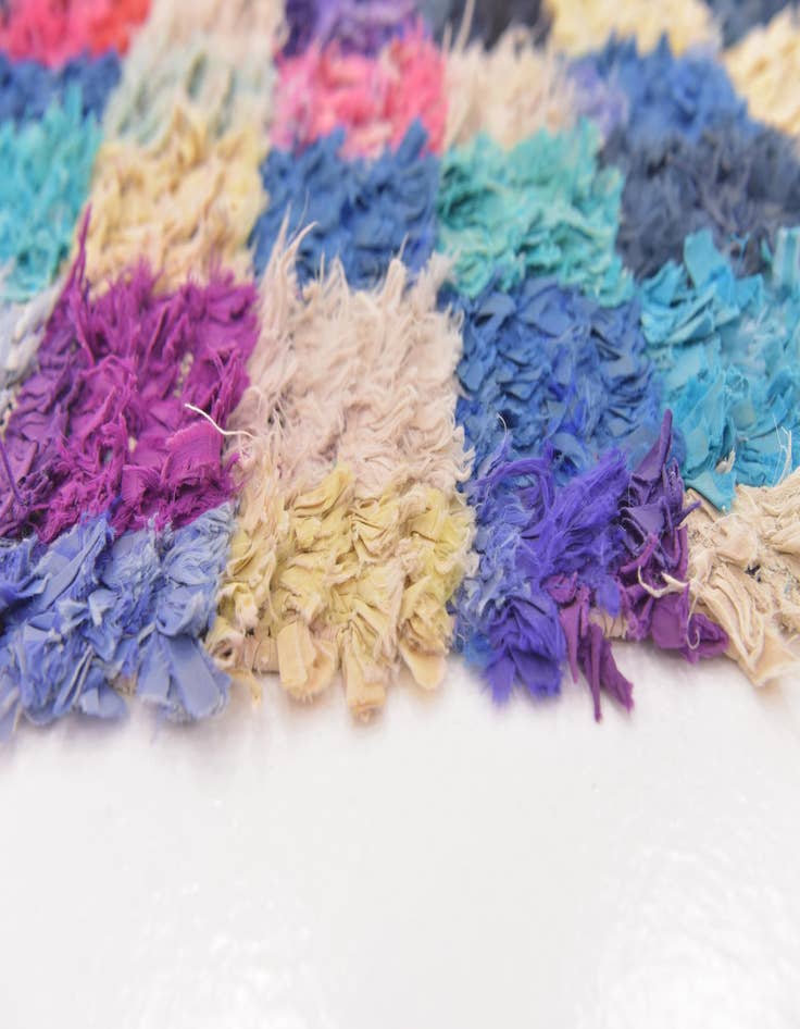 Detail image of  2' 10 x 11' 3  Hand Knotted Moroccan Runner Rug