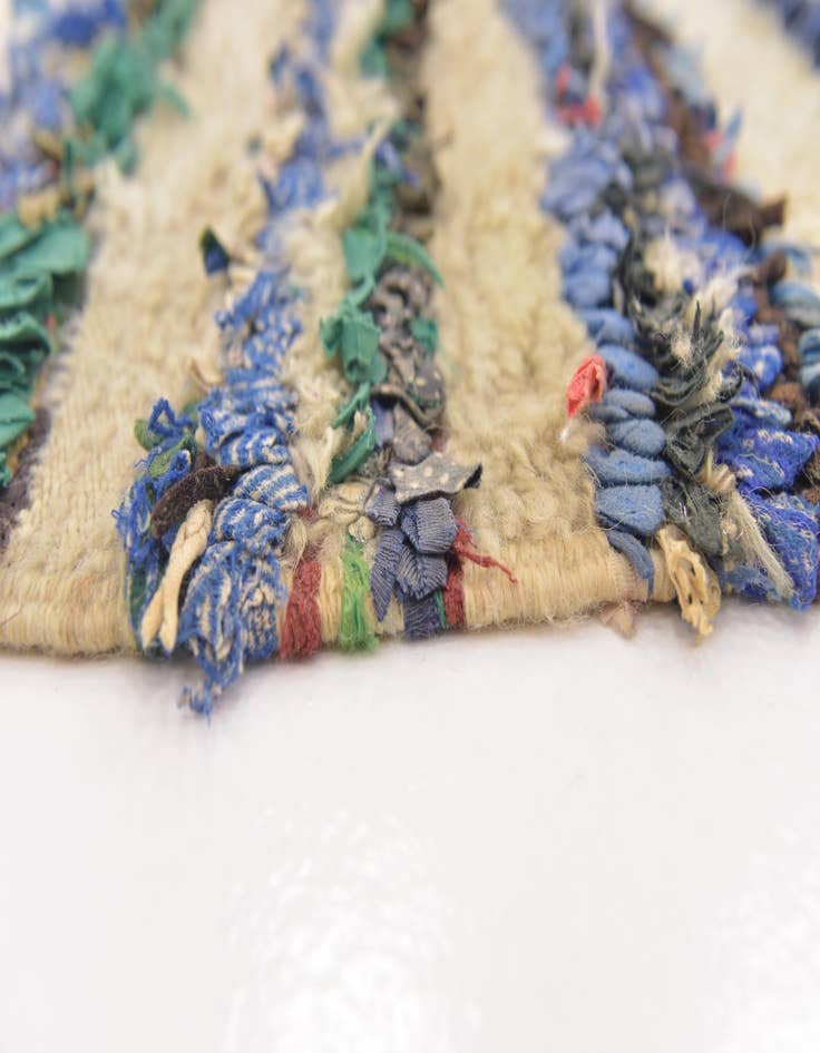 Detail image of  4' 5 x 7' 8  Hand Knotted Moroccan Wool Runner Rug