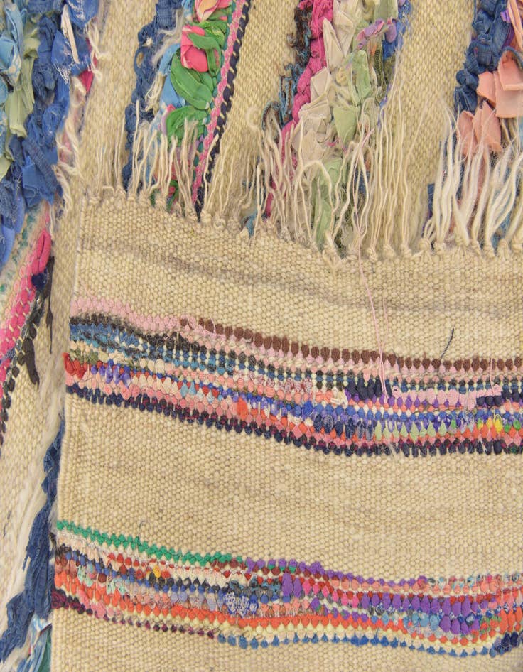 Detail image of  4' 5 x 7' 8  Hand Knotted Moroccan Wool Runner Rug