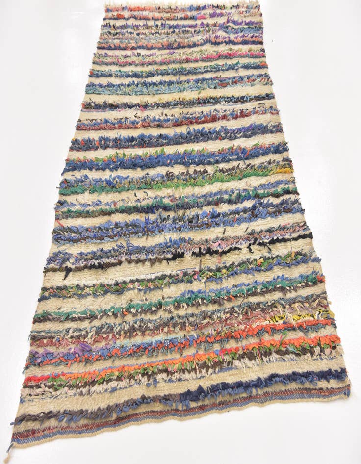 Detail image of  4' 5 x 7' 8  Hand Knotted Moroccan Wool Runner Rug