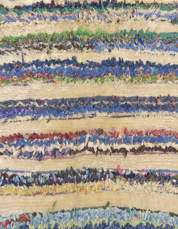 Detail image of  4' 5 x 7' 8  Hand Knotted Moroccan Wool Runner Rug