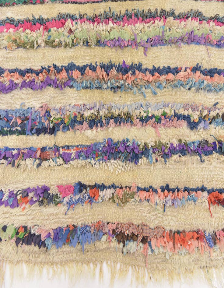 Detail image of  4' 5 x 7' 8  Hand Knotted Moroccan Wool Runner Rug