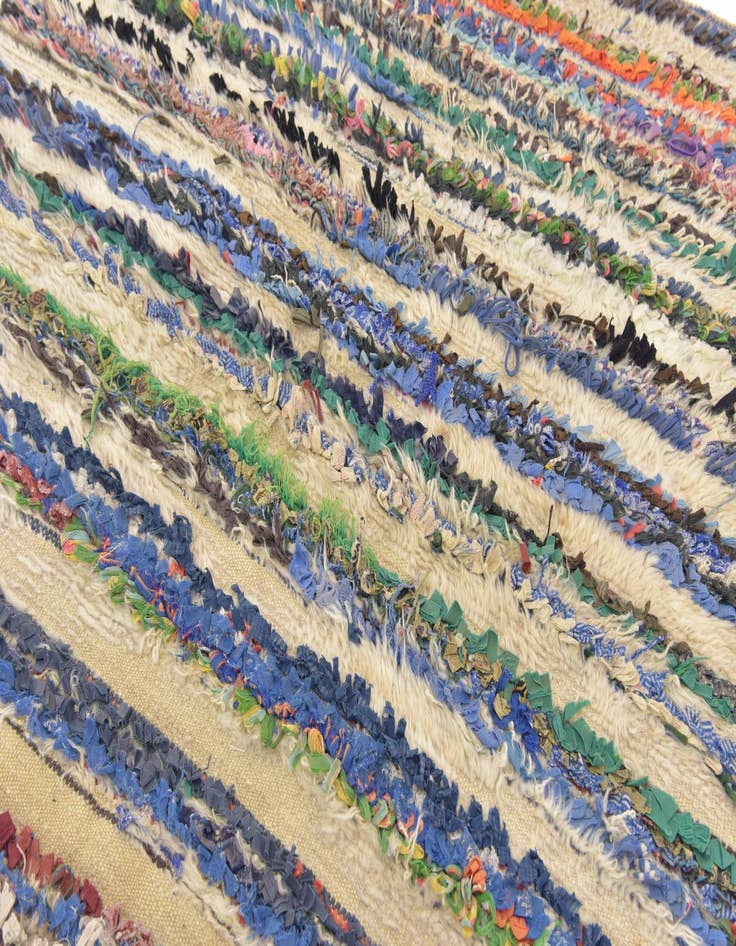 Detail image of  4' 5 x 7' 8  Hand Knotted Moroccan Wool Runner Rug