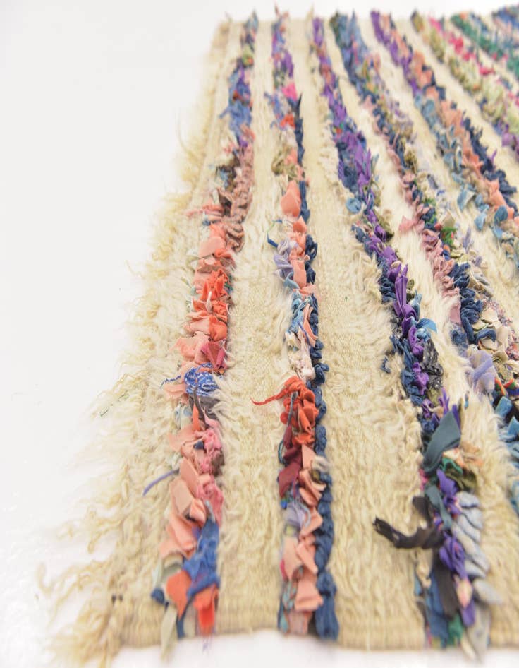 Detail image of  4' 5 x 7' 8  Hand Knotted Moroccan Wool Runner Rug