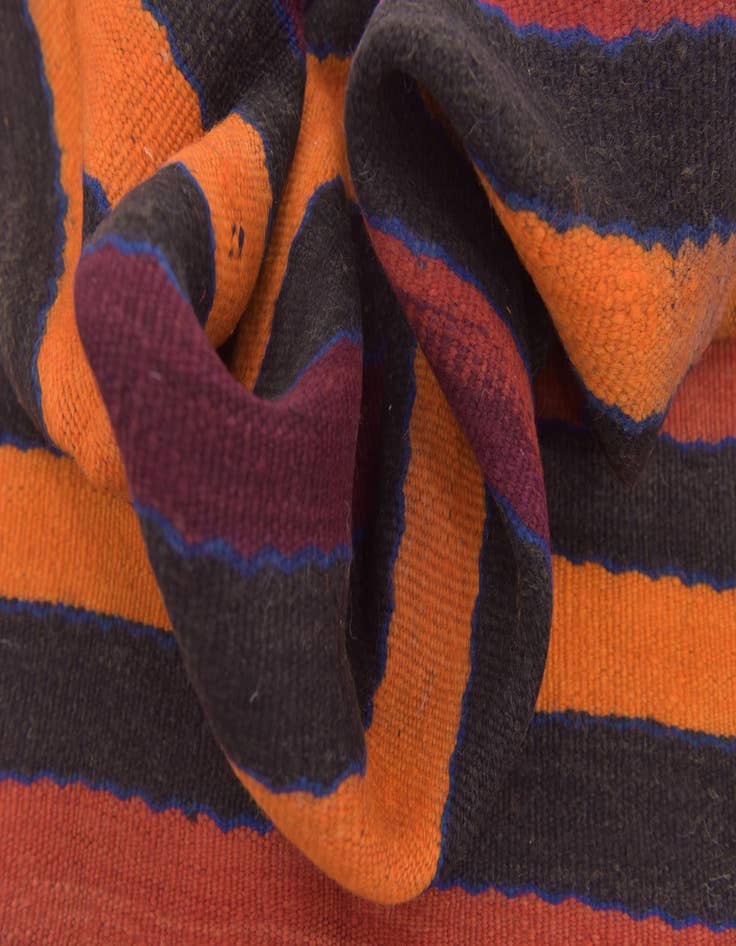 Detail image of  4' 6 x 9' 6  Hand Knotted Moroccan Wool Runner Rug