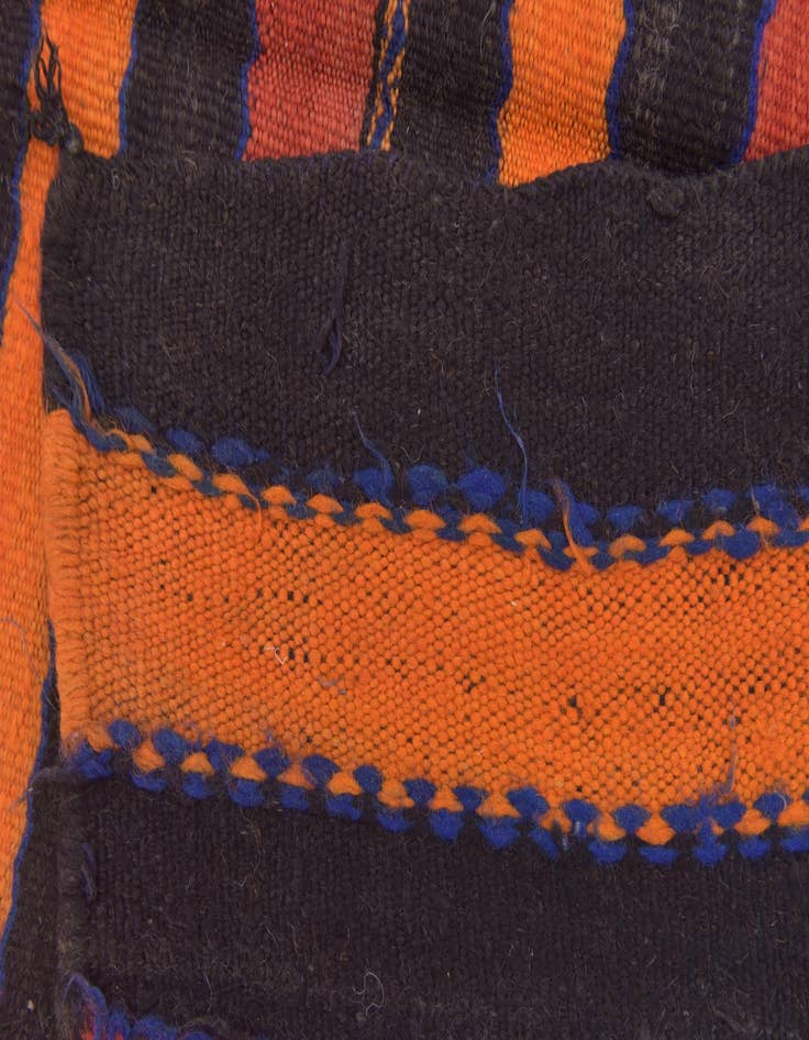 Detail image of  4' 6 x 9' 6  Hand Knotted Moroccan Wool Runner Rug