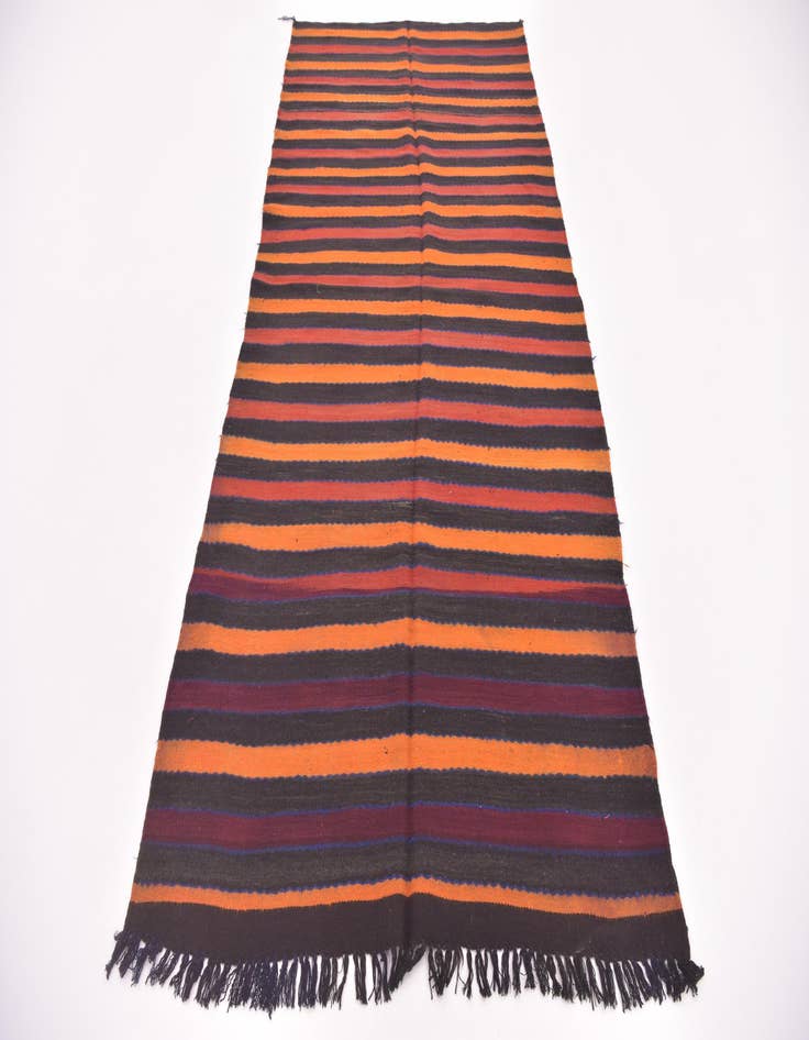 Detail image of  4' 6 x 9' 6  Hand Knotted Moroccan Wool Runner Rug