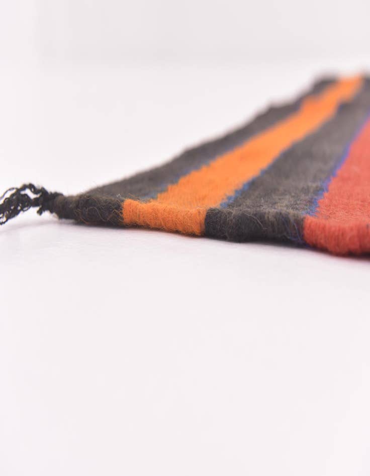 Detail image of  4' 6 x 9' 6  Hand Knotted Moroccan Wool Runner Rug