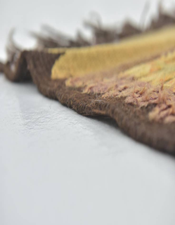 Detail image of  5' 5 x 10'  Hand Knotted Moroccan Wool Runner Rug