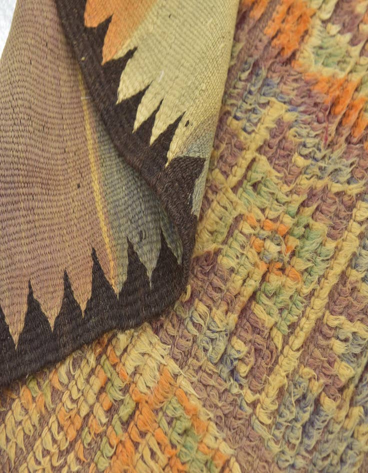 Detail image of  5' 5 x 10'  Hand Knotted Moroccan Wool Runner Rug