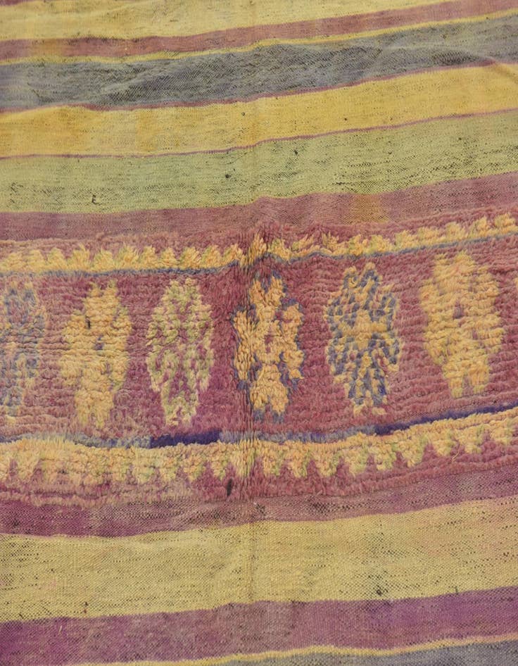 Detail image of  5' 9 x 10'  Hand Knotted Moroccan Wool Runner Rug