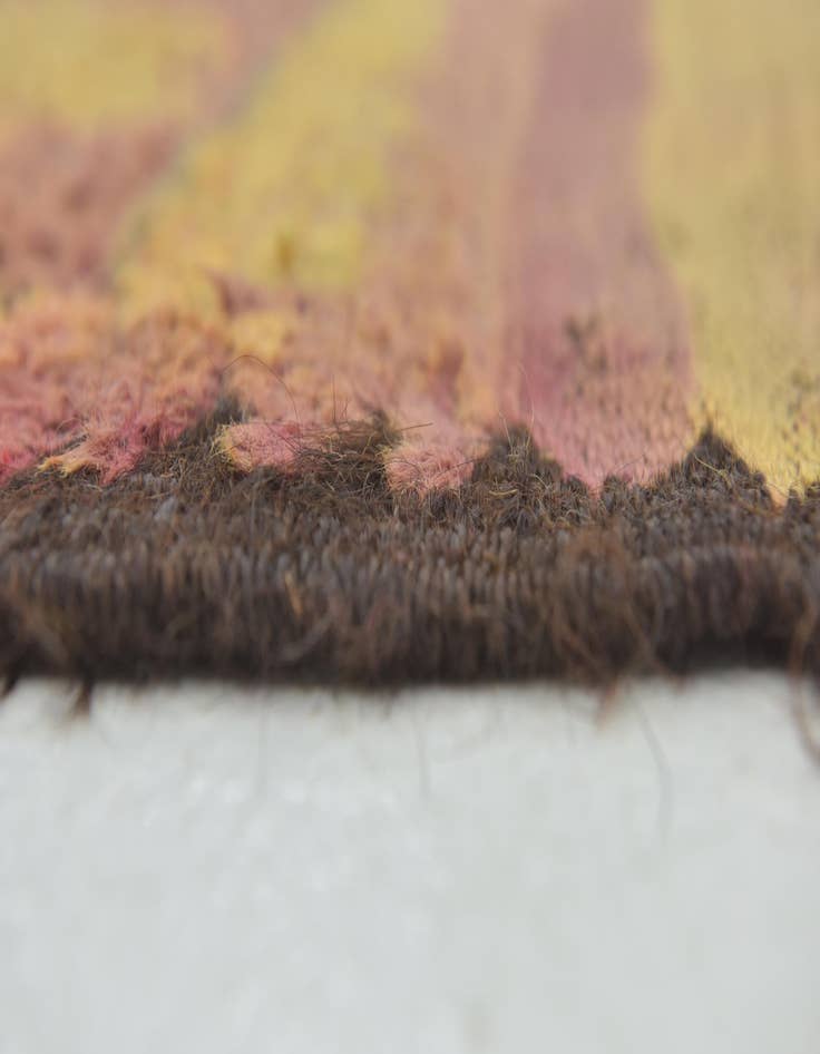 Detail image of  5' 9 x 10'  Hand Knotted Moroccan Wool Runner Rug