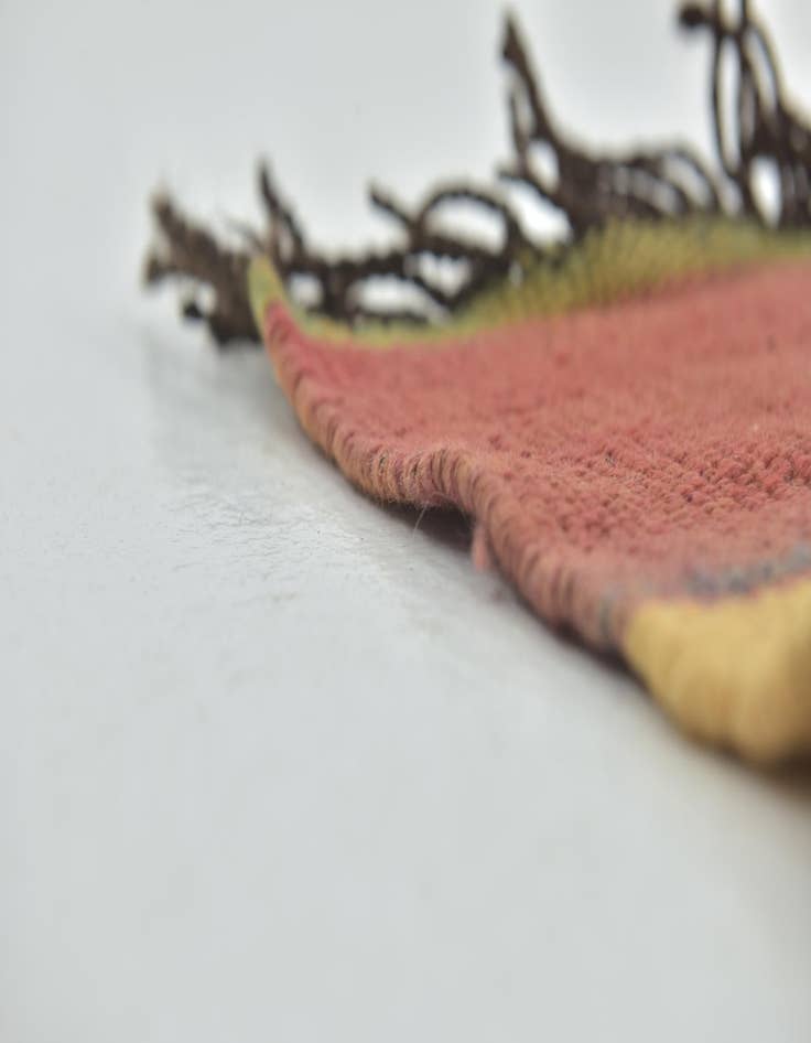 Detail image of  5' 9 x 13'  Hand Knotted Moroccan Wool Runner Rug